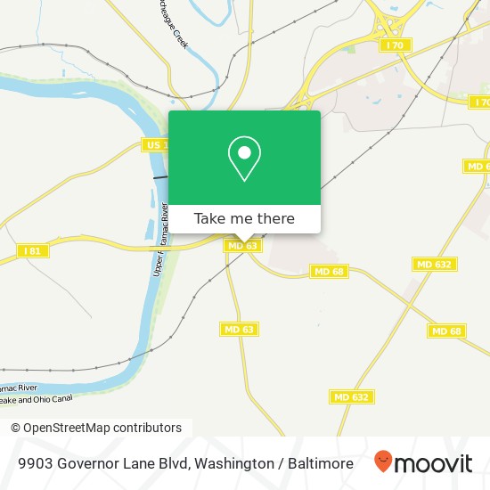 9903 Governor Lane Blvd, Williamsport, MD 21795 map