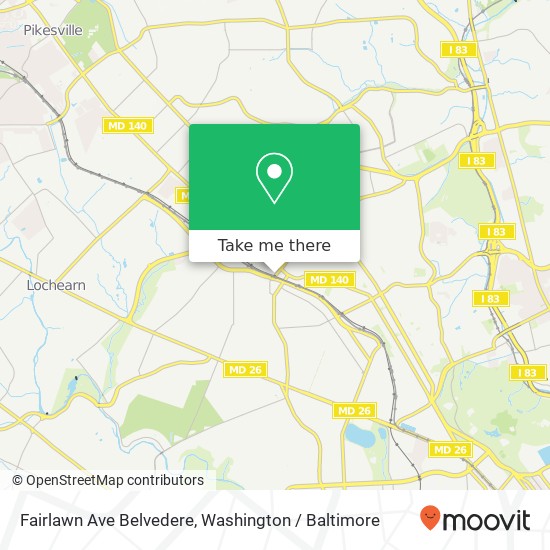 Fairlawn Ave Belvedere, Baltimore, MD 21215 map