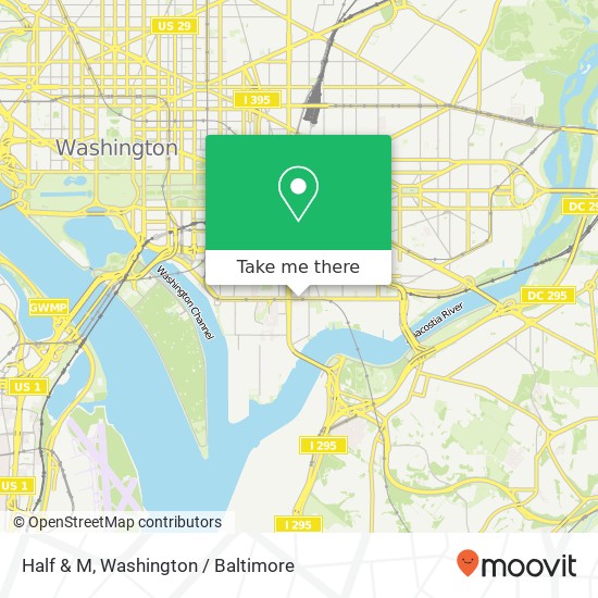 Mapa de Half & M, Washington, DC 20003