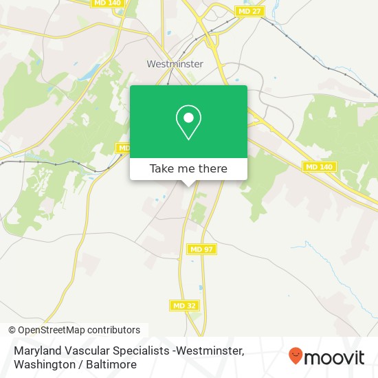 Maryland Vascular Specialists -Westminster, 826 Washington Rd map