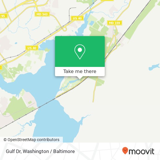 Mapa de Gulf Dr, Aberdeen, MD 21001