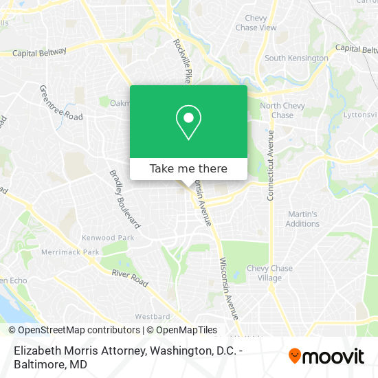 Elizabeth Morris Attorney map