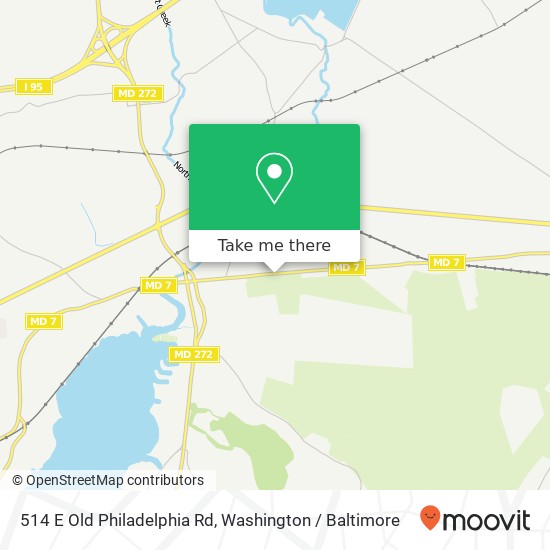 Mapa de 514 E Old Philadelphia Rd, Elkton, MD 21921