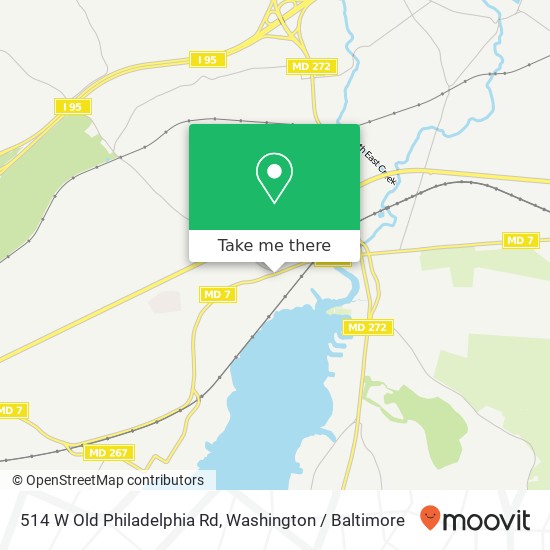 Mapa de 514 W Old Philadelphia Rd, North East, MD 21901