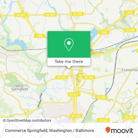 Commerce Springfield, Springfield, VA 22150 map