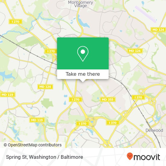 Mapa de Spring St, Gaithersburg, MD 20877
