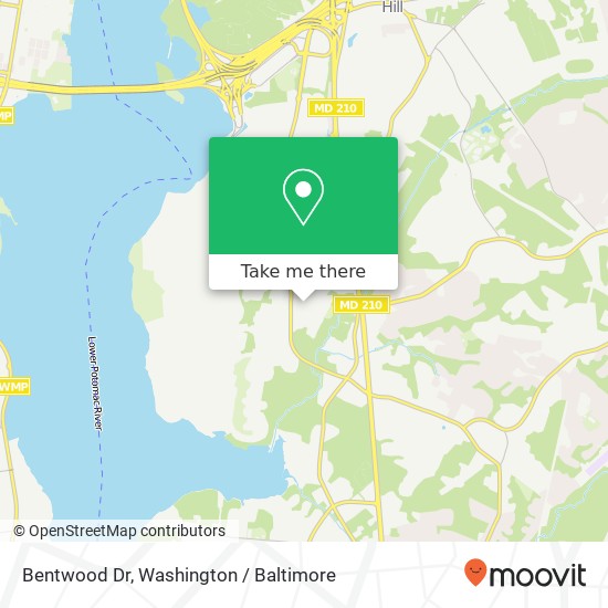 Bentwood Dr, Fort Washington, MD 20744 map