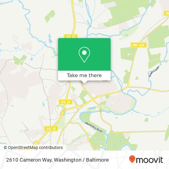 2610 Cameron Way, Frederick, MD 21701 map