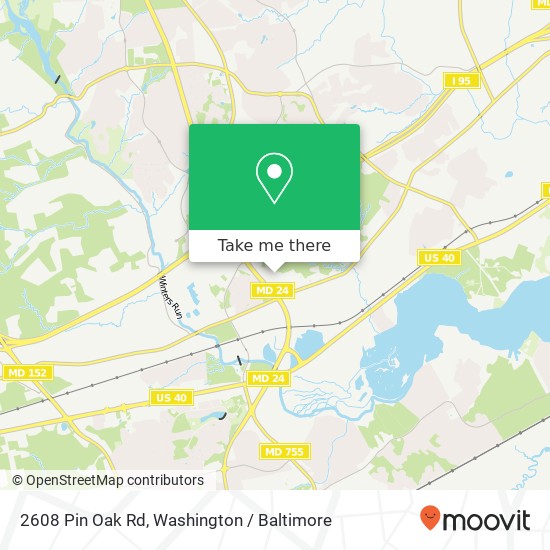 Mapa de 2608 Pin Oak Rd, Edgewood, MD 21040