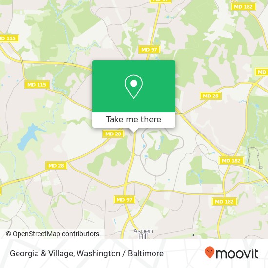 Mapa de Georgia & Village, Rockville, MD 20853