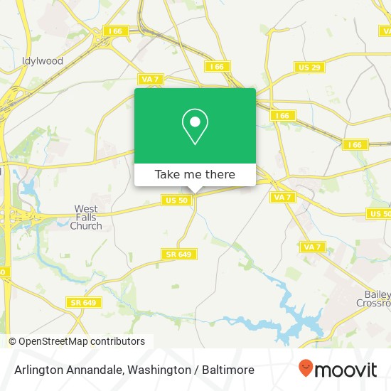 Arlington Annandale, Falls Church, VA 22042 map