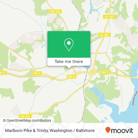 Mapa de Marlboro Pike & Trinity, Upper Marlboro, MD 20772