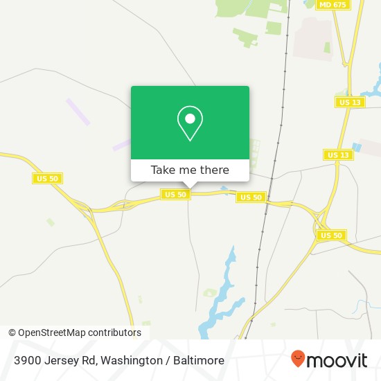 Mapa de 3900 Jersey Rd, Salisbury, MD 21801