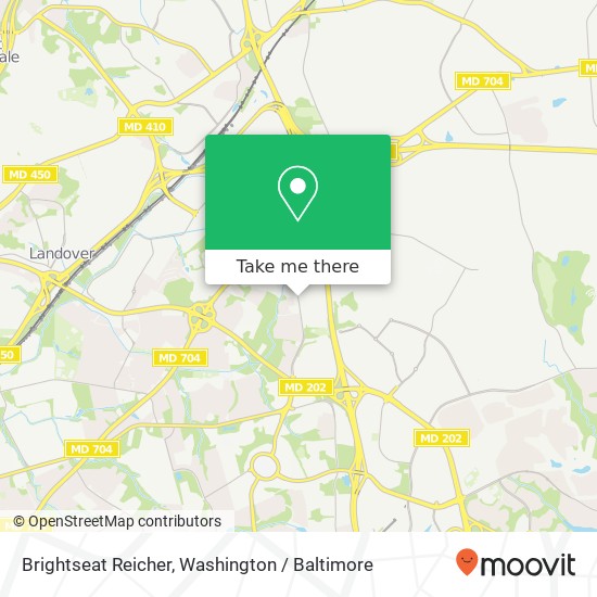 Mapa de Brightseat Reicher, Hyattsville, MD 20785