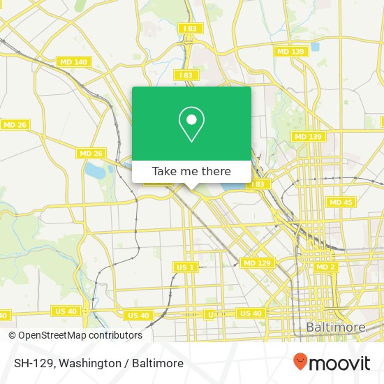 Mapa de SH-129, Baltimore, MD 21217