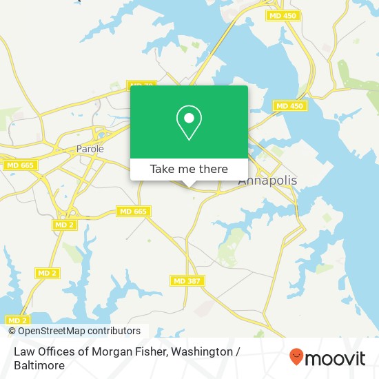 Mapa de Law Offices of Morgan Fisher, 1125 West St