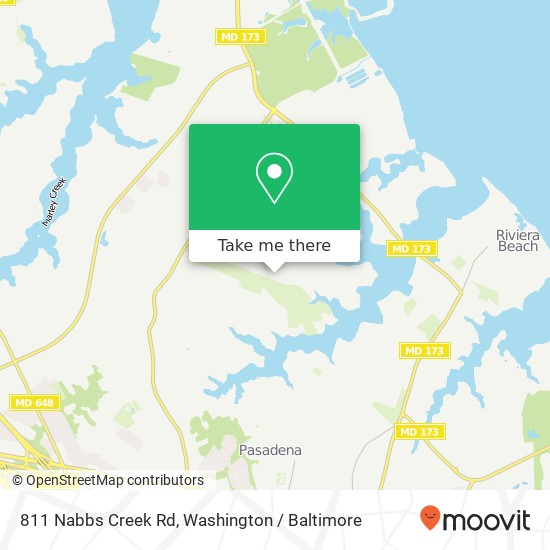 Mapa de 811 Nabbs Creek Rd, Glen Burnie, MD 21060