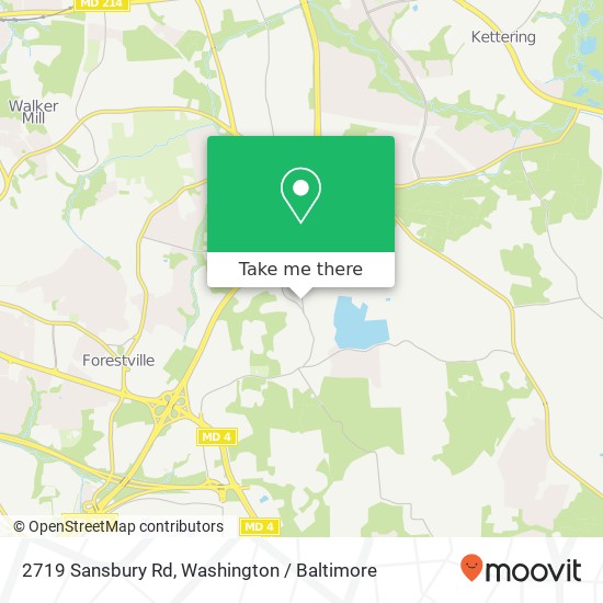 Mapa de 2719 Sansbury Rd, Upper Marlboro, MD 20774