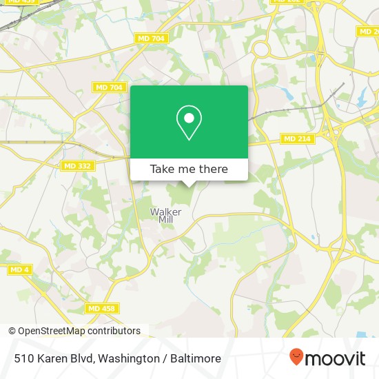 Mapa de 510 Karen Blvd, Capitol Heights, MD 20743