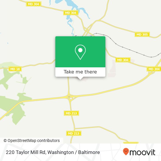 Mapa de 220 Taylor Mill Rd, Centreville, MD 21617