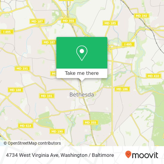 4734 West Virginia Ave, Bethesda, MD 20814 map