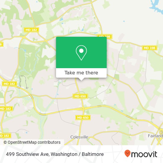 499 Southview Ave, Silver Spring, MD 20905 map