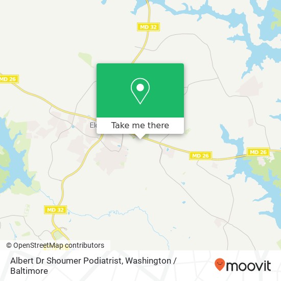 Mapa de Albert Dr Shoumer Podiatrist, 1645 Liberty Rd