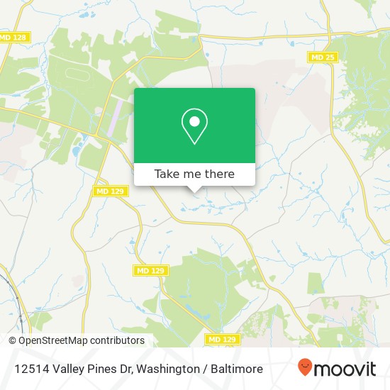 12514 Valley Pines Dr, Reisterstown, MD 21136 map