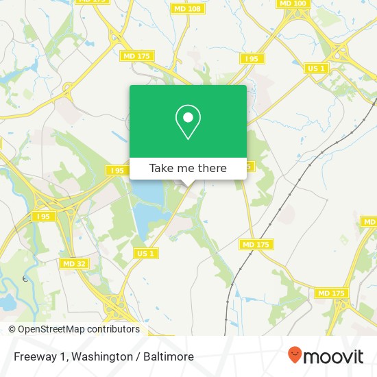 Mapa de Freeway 1, Jessup, MD 20794