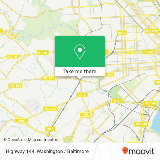 Mapa de Highway 144, Baltimore, MD 21229