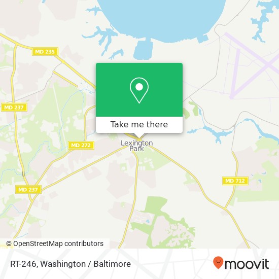 Mapa de RT-246, Lexington Park, MD 20653