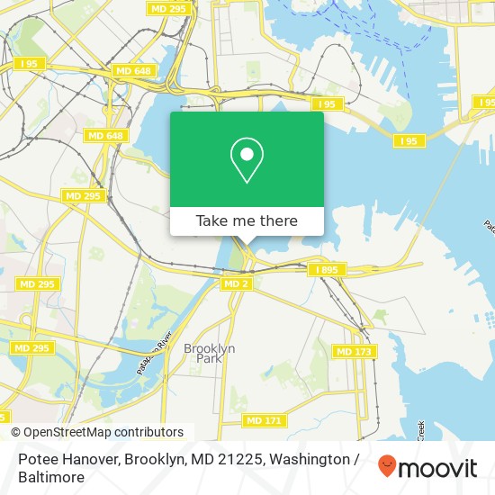 Potee Hanover, Brooklyn, MD 21225 map