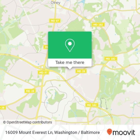 16009 Mount Everest Ln, Silver Spring, MD 20906 map