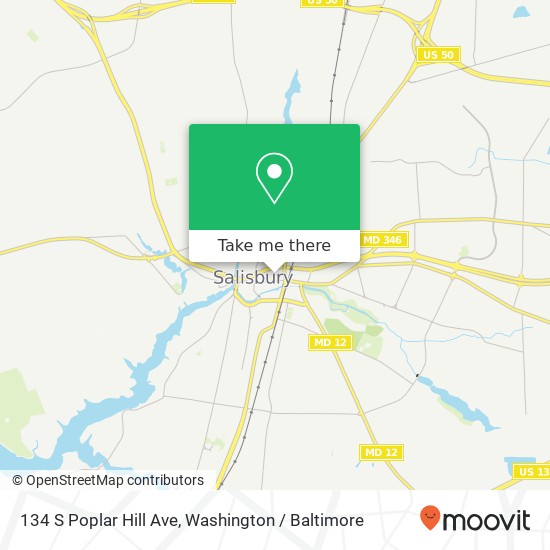 134 S Poplar Hill Ave, Salisbury, MD 21801 map