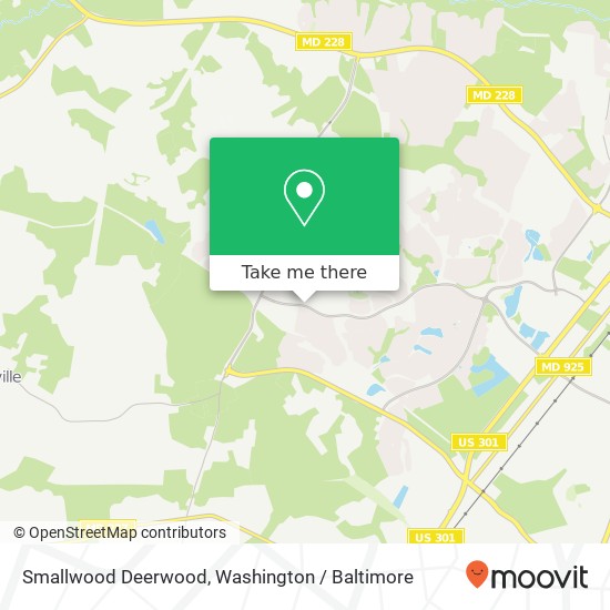 Mapa de Smallwood Deerwood, Waldorf, MD 20603