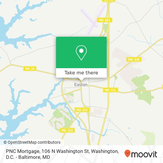 Mapa de PNC Mortgage, 106 N Washington St