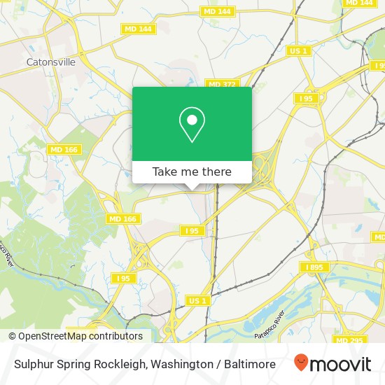 Mapa de Sulphur Spring Rockleigh, Halethorpe, MD 21227