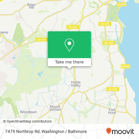 7479 Northrop Rd, Alexandria, VA 22306 map