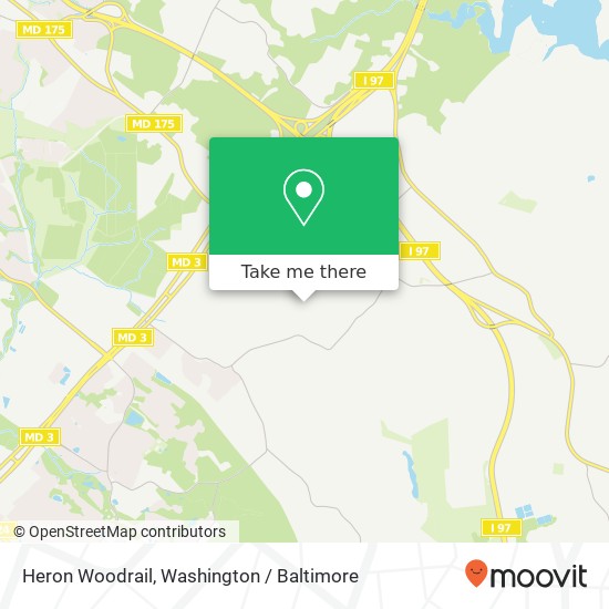 Mapa de Heron Woodrail, Millersville, MD 21108