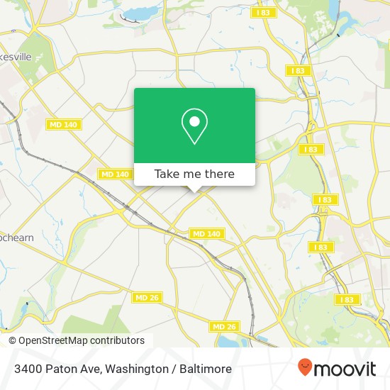 3400 Paton Ave, Baltimore, MD 21215 map