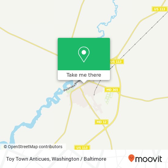 Mapa de Toy Town Anticues, 207 N Washington St