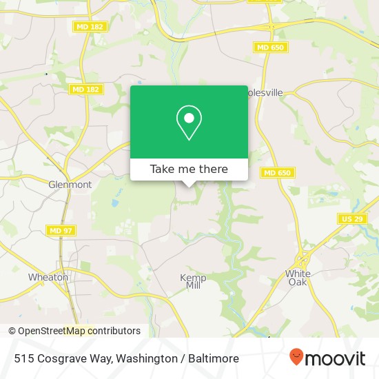 515 Cosgrave Way, Silver Spring, MD 20902 map