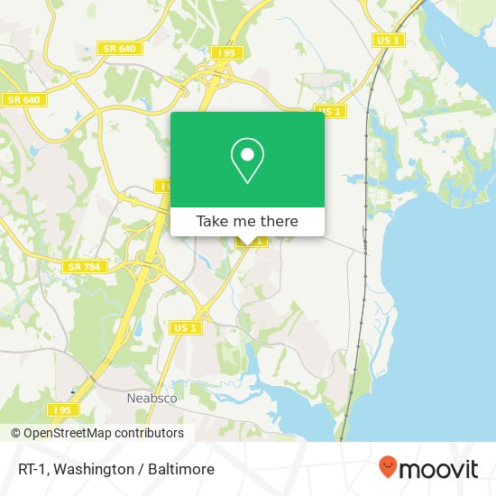 Mapa de RT-1, Woodbridge, VA 22191