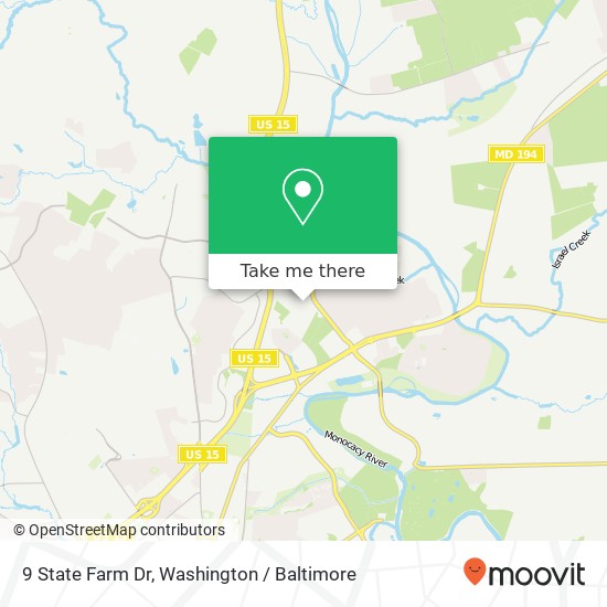 9 State Farm Dr, Frederick, MD 21701 map