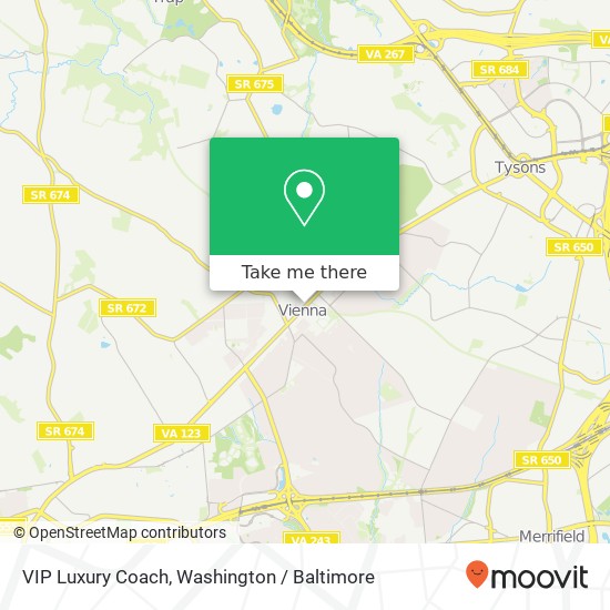 VIP Luxury Coach map