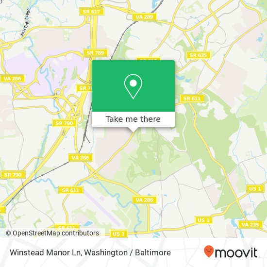 Mapa de Winstead Manor Ln, Alexandria, VA 22315