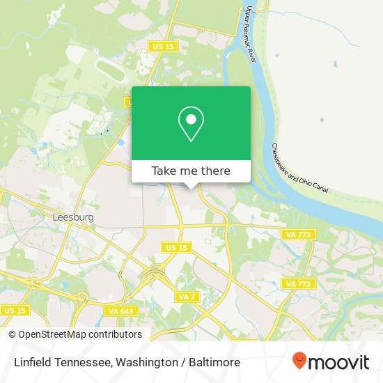 Linfield Tennessee, Leesburg, VA 20176 map