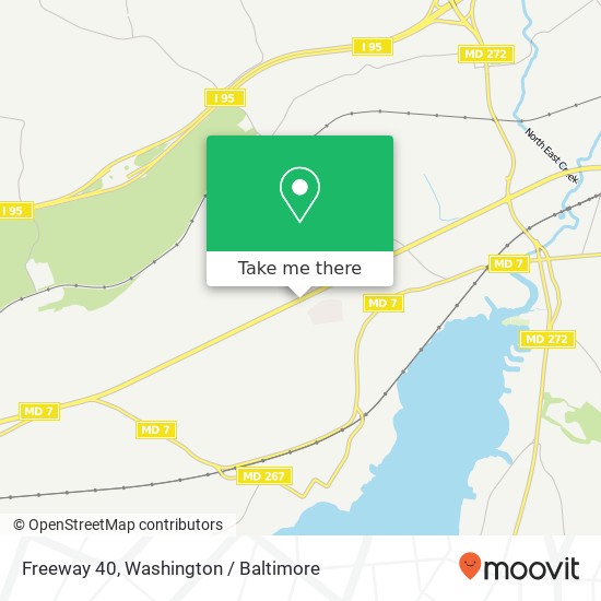 Freeway 40, North East, MD 21901 map