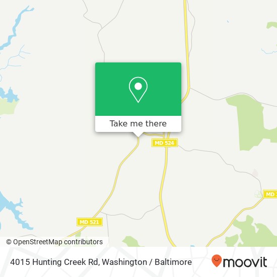 4015 Hunting Creek Rd, Huntingtown, MD 20639 map