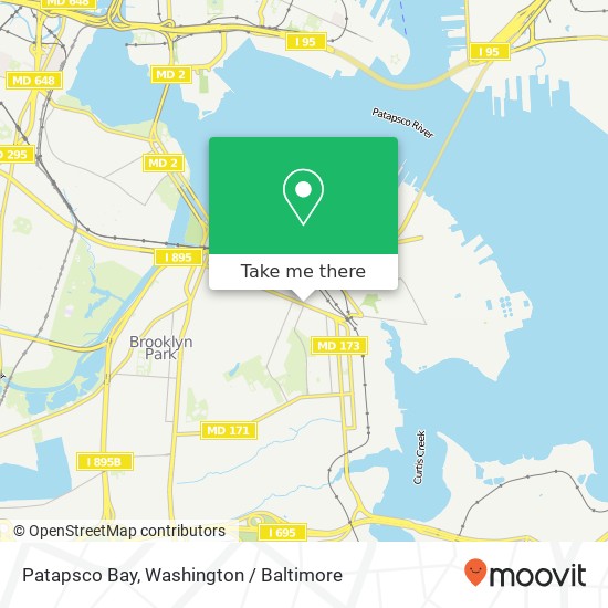 Mapa de Patapsco Bay, Brooklyn, MD 21225